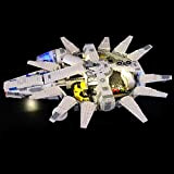 Set di Luci per (Star Wars Kessel Run Millennium Falcon) Modello da Costruire - Kit Luce LED Compatibile con Lego ...