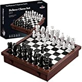 Set di scacchi Deluxe Building Block - 1.024 pezzi - Costruisci i tuoi pezzi e scacchiera, compatibile con tutti i ...