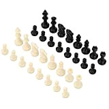 Set di scacchi internazionale 32 scacchi standard per torneo Nero Bianco Giochi di apprendimento e di istruzione Giocattoli da gioco