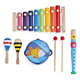 Set di strumenti musicali Boxiki per bambini | Giocattoli per l'apprendimento del ritmo e della musica per bambini | Giocattoli ...