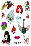 Set Rock And Roll della Tatsy, Tatuaggi Temporanei di Qualità, Per Uomo e Donna, Tatuaggi Copertura Stile Rock, Kit per ...