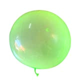 Sfera della Bolla TPR Gonfiabile della Sfera Rotonda Bambini Giocattolo Rotondo Giocattolo Wobble Trasparente Bubble Ball, L, Verde