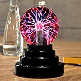 Sfera magica al plasma illuminata, sfera elettrostatica sensibile al tocco, giocattolo educativo lampeggiante, luce al plasma