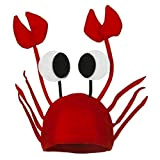 She's Shining Adulti Bambini Animal Fancy Dress Cappelli Natalizi Divertente Cute Crab Red Hat Costume Party Free Size