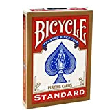 Shop4top Bicycle Rider Back Standard Index - Carte da gioco, colore: Rosso