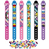 Sienon Dots - Set da 6 braccialetti con blocchi di costruzione per bambini, fai da te, creativi, kit per bambini, ...