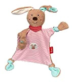 SIGIKID 39398 - Fazzoletto da butto, motivo coniglietto DubbiDuu, per bambina, giocattolo raccomandato fin dalla nascita, colore: rosa/beige, STK