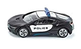 siku 1533, Auto della polizia statunitense BMW i8, Metallo/Plastica, Nero/Bianco, Per uso in vari contesti, Auto giocattolo per bambini