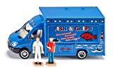 siku 1933, Food Truck, 1:50, Metallo/Plastica, Multicolor, Portiere apribili, Con 2 figurine