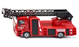 siku 2114, Camion dei pompieri con scala girevole, 1:50, Metallo/Plastica, Rosso, Scala dei pompieri estensibile