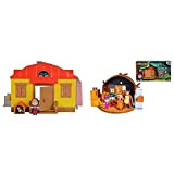 Simba 109301633 - Masha Playset Casa Richiudibile, Con Personaggio & 109301632 - Orso Playset Casa Richiudibile, Con Personaggio