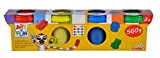 Simba - Art&Fun 4 Vasetti Pasta Da Modellare, 106320642, +3 Anni, Colori Assortiti, 4X 140G
