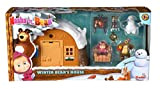 Simba - Masha e Orso Playset Casa Inverno, 109301023, + 3 Anni, Inclusi Masha e Orso con Tanti Accessori
