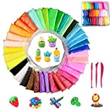 Simuer 36 Pack Modeling Clay Fluffy Slime, 36 Colors DIY Soft Magic Clay Craft Air Dry Plasticine Ultra-Light Modeling Dough ...
