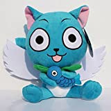 siqiwl Peluche Anime Cartoon Fairy Tail Happy Plush Toy Peluche Doll Figure Toy 12 Pollici 30 Cm Brithday Gift