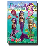Sirena bambole giocattoli ragazze 3 pezzi principessa bagno tempo impermeabile acqua divertimento gioco