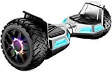 SISIGAD 8.5" Hoverboard, Hoverboard Offroad All Terrain Balancing Scooter mit Bluetooth-Lautsprechern und LED-Leuchten, Hoverboard Kinder Teenager