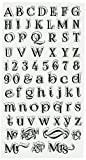 Sizzix Ellison Timbri Trasparenti con Lettere dell'alfabeto