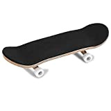 skateboard nero-Duokon Tastiere, 1 Pezzo in Legno di Acero + Tastiera in Lega di Skateboard con Scatola per ridurre la ...
