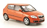 SkoDa Fabia II, metallizzato-arancio, 2006, modello di automobile, Abrex 1:43 Modello esclusivamente Da Collezione