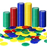 Skylety 400 Fiches per Poker di Plastica 4 Colori Carta Poker per Bambini Giocare Giochi Imparare Matematica Conteggio Bingo Gioco ...