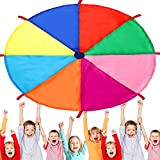 Skylety Paracadute Arcobaleno I Bambini Giocano a Paracadute Giocattolo per l'Educazione Precoce della Scuola Materna Tenda da Gioco Multicolore con ...