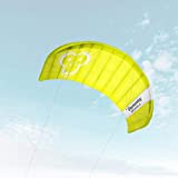 Skymonkey Airtwister 1.8 aquilone con cavi di volo "Ready 2 Fly"- 180 cm [verde-giallo]