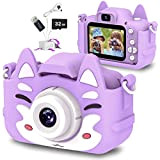 Slothcloud Fotocamera selfie per bambini,regali di compleanno per ragazzi dai 6 ai 12 anni,videocamere digitali HD per bambini piccoli,giocattolo per ...