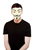 SMIFFYS 52364 - Maschera di Guy Fawkes, unisex, per adulti, bianco, taglia unica