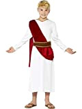 Smiffys Costume Antico Romano, bianco, con Veste, Cinta e Copricapo