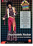 Smiffys Costume Cantante Psichedelico Anni '70 con pantaloni a zampa di elefante, Top con Gilet e Copricapo,XL
