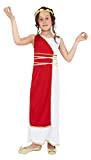 Smiffys Costume da ragazza Greca, rosso, con tunica e copricapo Size: Large Age 10 - 12 years