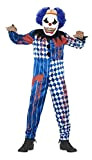 SMIFFYS Costume Deluxe Clown Sinistro, comprende Tuta, Maschera in EVA, Cervello e Capel