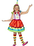 Smiffys Costume Deluxe Ragazza Clown, con Abito e Cappello