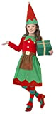 SMIFFYS Costume Piccolo aiutante di Babbo Natale, Rosso e verde, con abito e cappello