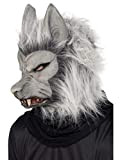 SMIFFYS Maschera di Halloween lupo di gnomo sulla testa, in lattice