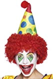 SMIFFYS Smiffy's Cappello da Clown con Parrucca Ultra Light Custodia in Neoprene PE per Adulti, Rosa, Taglia Unica, 26295