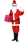 SMIFFYS Smiffy's Costume ragazzo di Babbo Natale, Rosso, con giacca, pantaloni, cappello e cintur, Rosa, L-Età 10-12 anni, 21478L
