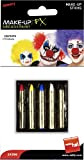 SMIFFYS Smiffy's Make-up matite, Rosso, Giallo, Blu, Nero e Bianco Custodia per Fotocamera Olympus Om Donna, 5 Colori Assortiti, 24396