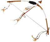 SMIFFYS Smiffy's Set di arco e freccie con piume ispirato ai nativi americani, marrone, deluxe Adulti, 31943