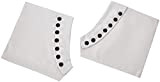 Smiffys Spats, White with Black Buttons, taglia unica