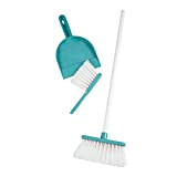 Smoby - Set di pulizia – pulizia come i grandi, con paletta, scopa a mano e una grande scopa, set ...