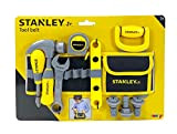 Smoby- Stanley-Ceinture Outils-Sangle Réglable-14 Accessoires Cintura Attrezzi, Colore Nero, 7/360123
