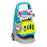 Smoby Toys - Trolley veterinario con valigetta da dottore, accessori inclusi, gatto di peluche e scatola per il trasporto, set ...