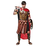 Snailify Uomini Impero Romano Gladiatore Costume Set Halloween Armatura Soldato Carnevale Gioco di Ruolo Marrone M