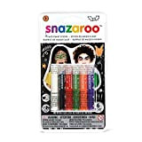 Snazaroo Face Painting Sticks 6 Pezzi -Arancione, Bianco,Rosso,Verde, Porpora e Nero