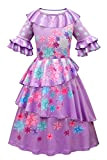 Snuter Vestito Isabela per Ragazze Principessa Increspature Vestito Costume Cosplay per Feste di Compleanno