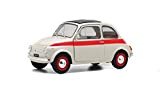 SOLIDO 421184330 1:18 1960 Fiat 500L Nuova Sport-Crema/Rosso, Nero