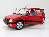 Solido - Auto in miniatura, collezione Peugeot 205 GTI 1.9L, colore: Rosso 1/18