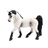 Solido modello di cavallo bianco, modello di plastica modello di simulazione giocattolo di animali selvatici